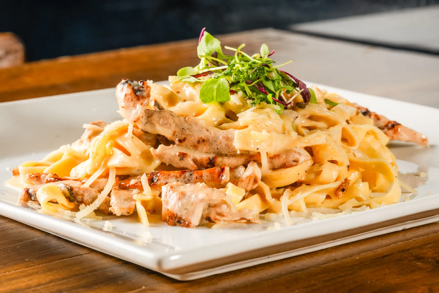 A plate of food on top of a table.