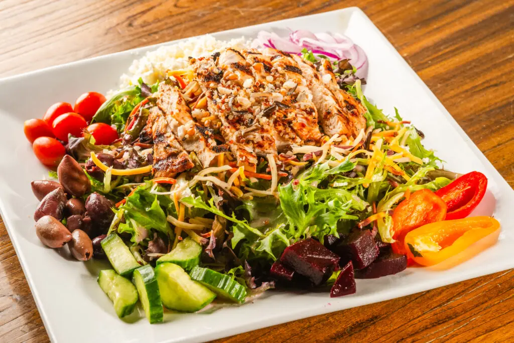 Menu modern greek and salad bar mediterranean salads and dishes