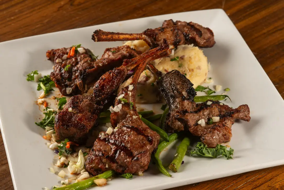 char grilled lamb chops