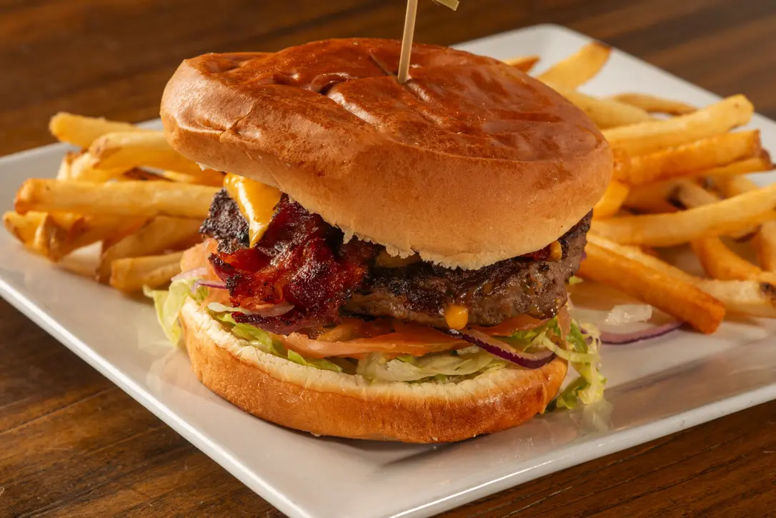 american beef bacon burger